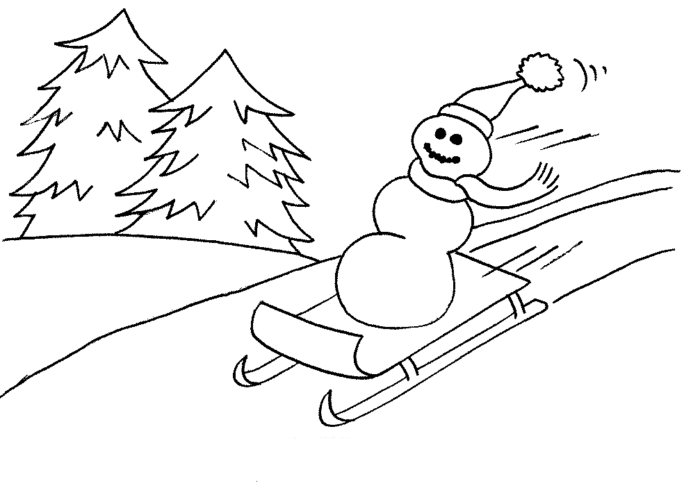 Bałwany kolorowanki